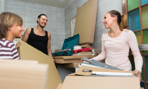 Removals van for local moving in Little Ilford street setting