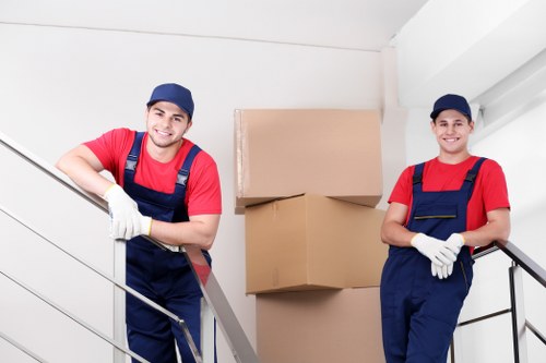 Commercial moving team planning an office relocation in Little Ilford
