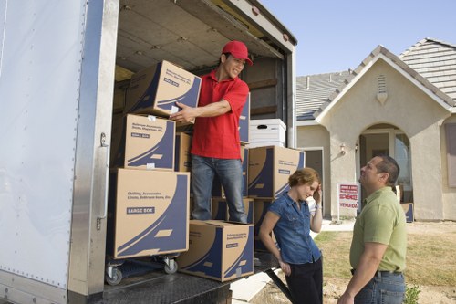 Packed household items and secure loading for removals in Little Ilford