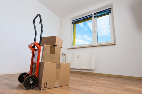 Local moving team and van ready for a Little Ilford relocation