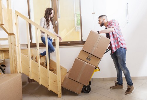 Packing office equipment for a local relocation